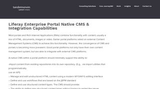 
                            3. Liferay Enterprise Portal Native CMS & Integration Capabilities ...