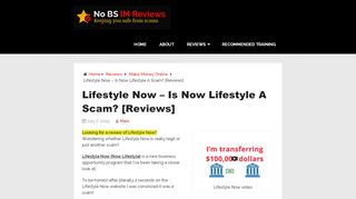 
                            9. Lifestyle Now - Is Now Lifestyle A Scam? [Reviews]