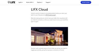 
                            2. LIFX Cloud - LIFX.com