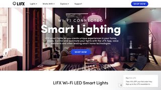 
                            5. LIFX UK. Wi-Fi enabled LED smart lights