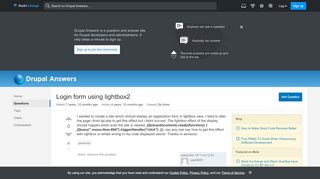 
                            9. lightbox - Login form using lightbox2 - Drupal Answers