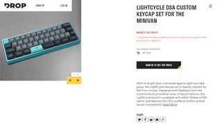
                            4. LightCycle DSA Custom Keycap Set for the MiniVan | Price ...