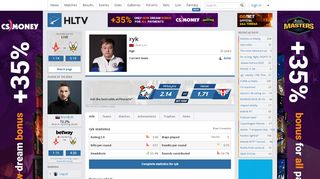 
                            9. LiKan 'ryk' Luo's CS:GO Player Profile | HLTV.org