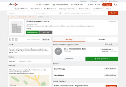 
                            5. Likhitha Diagnostic Center in Dilsukhnagar, Hyderabad ...