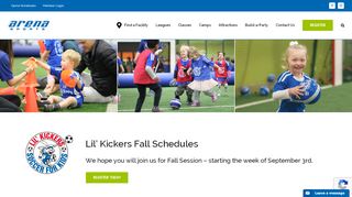 
                            6. Lil' Kickers Class Schedules at Arena Sports