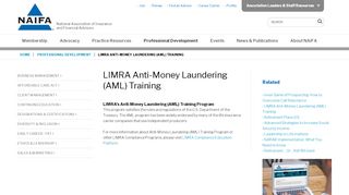 
                            5. LIMRA Anti-Money Laundering (AML) Training - NAIFA