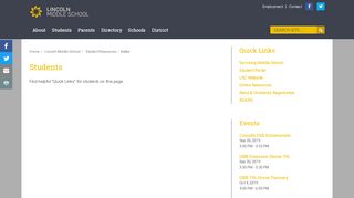 
                            2. Lincoln Middle School Student Resources | Student Resources