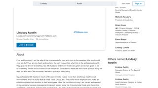 
                            9. Lindsay Austin - Lowes.com Content Manager - ATGStores.com ...