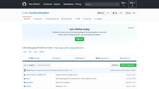 
                            7. LINE Messaging API SDK for Python - GitHub