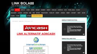 
                            1. Link Alternatif AONCash Terbaru Bisa Buka | Link Bola88