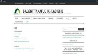 
                            5. Link – e-Agent Takaful Ikhlas Bhd