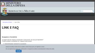 
                            2. Link e FAQ - Aeronautica Militare - Ministero della Difesa