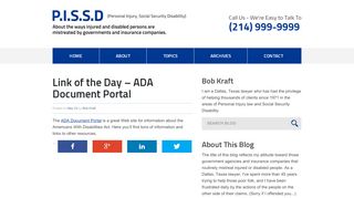 
                            3. Link of the Day - ADA Document Portal - pissd.com