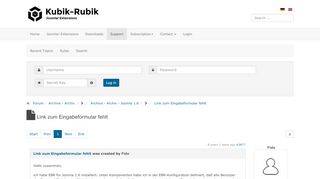 
                            9. Link zum Eingabeformular fehlt - Kubik-Rubik Joomla ...