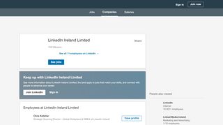 
                            7. LinkedIn Ireland Limited | LinkedIn