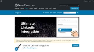 
                            8. LinkedIn Login ? WordPress Plugins