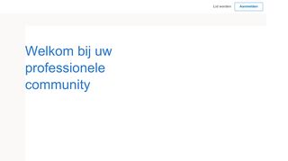 
                            7. LinkedIn: meld u aan of schrijf u in