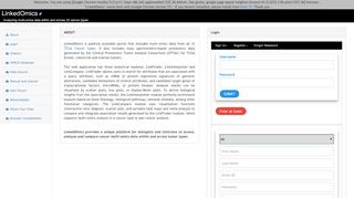 
                            9. LinkedOmics :: Login