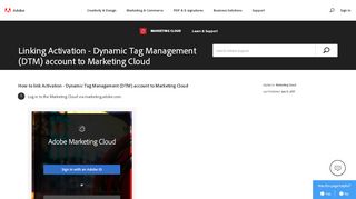 
                            8. Linking Activation - Dynamic Tag Management (DTM) account ...