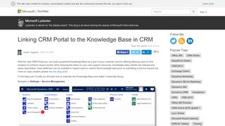 
                            2. Linking CRM Portal to the Knowledge Base in CRM ...