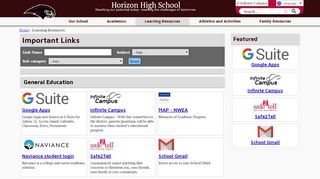 
                            7. Links | Horizon High School