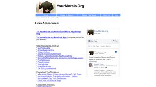 
                            9. Links - Morality Quiz/Test your Morals, Values & Ethics - YourMorals.Org