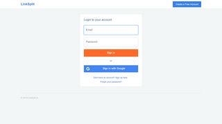 
                            4. LinkSplit Account Login | LinkSplit.io