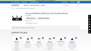 
                            2. Linksys EA6900 AC1900 Smart WiFi Dual-Band Router