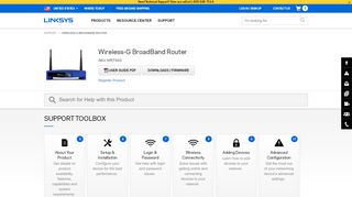 
                            1. Linksys Official Support - Wireless-G BroadBand Router