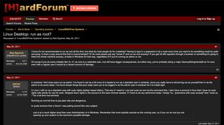 
                            5. Linux Desktop: run as root? | [H]ard|Forum