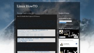 
                            3. Linux HowTO: How To Enable Root Login in FTP Server