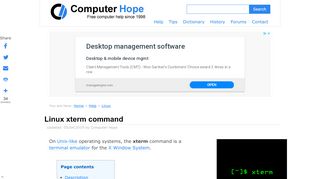 
                            3. Linux xterm command help and examples - Computer Hope