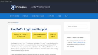 
                            10. LionPATH Support