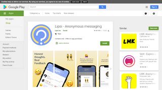 
                            2. Lipsi - Anonymous messaging - Apps on Google Play