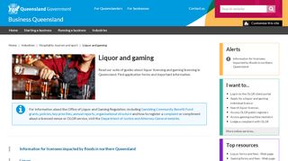 
                            1. Liquor and gaming | Business Queensland