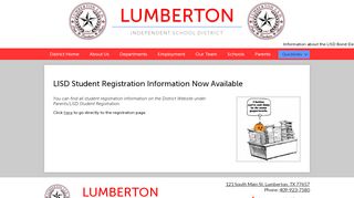 
                            9. LISD Student Registration Information Now Available