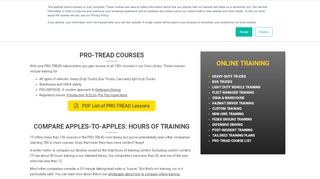 
                            6. List of All PRO-TREAD Online Training Courses