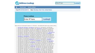 
                            8. List of allocated IP addresses in 192.168.0.0 - …