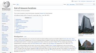 
                            7. List of Amazon locations - Wikipedia