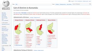 
                            3. List of districts in Karnataka - Simple English Wikipedia ...