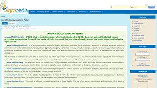 
                            7. List of Indian Agricultural Portal | agropedia