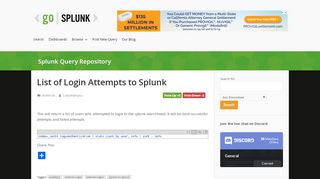 
                            1. List of Login Attempts to Splunk - - GoSplunk