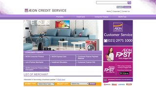 
                            9. LIST OF MERCHANTS | AEON CREDIT SERVICE