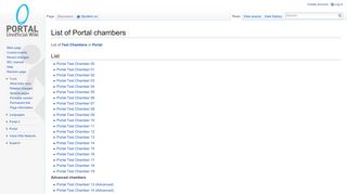 
                            5. List of Portal chambers - Portal Wiki