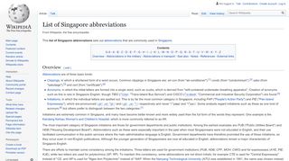
                            8. List of Singapore abbreviations - Wikipedia