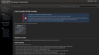 
                            9. List of useful Portal models - Valve Developer Community