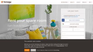 
                            4. List your room to rent with Homestay.com