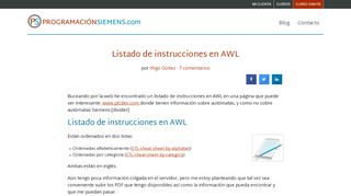 
                            8. Listado de instrucciones en AWL - Programación Siemens