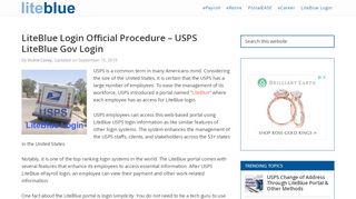 
                            8. LiteBlue Login | Official USPS LiteBlue Gov Portal …