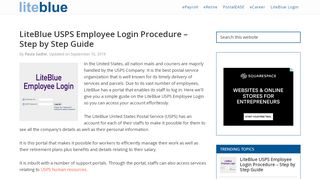 
                            3. LiteBlue USPS Employee Login Procedure - …